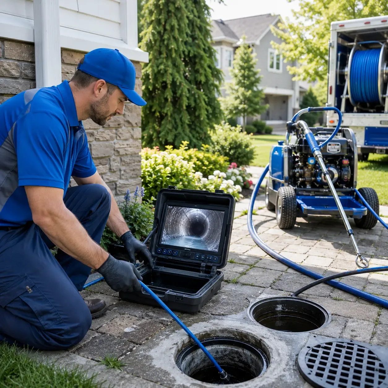 Outdoor drain cleaning professionals serving Lebanon, NJ